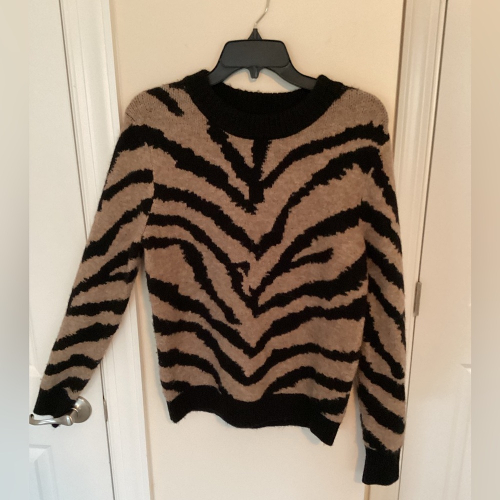 Karen Kane Zebra Print Women's Sweater, XS